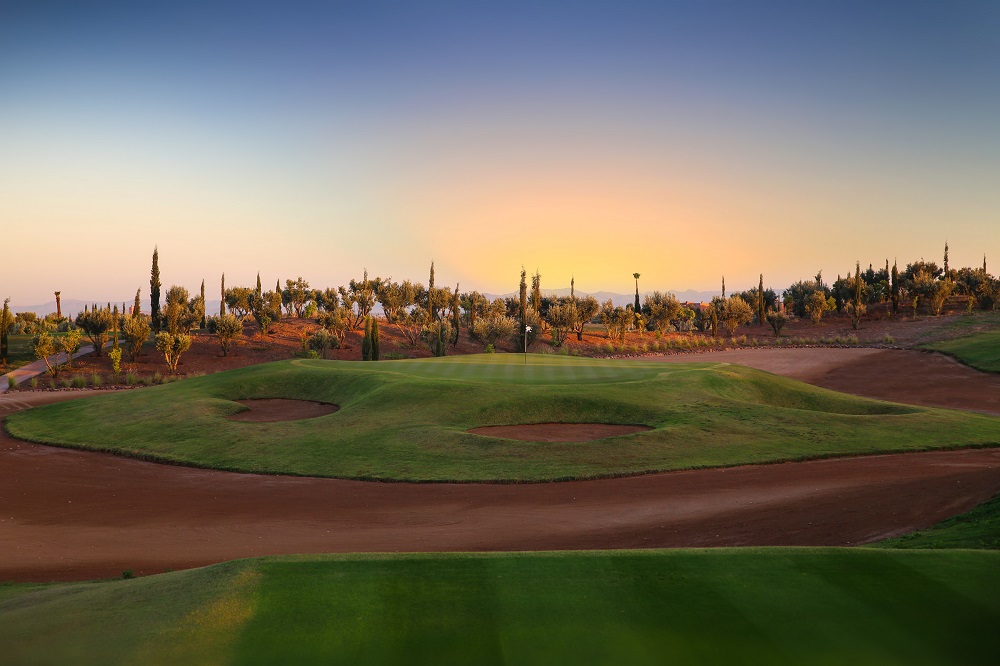 Parcours Ourika, green et obstacle d'eau du trou 17