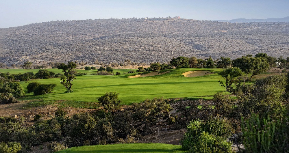 Le paysage du golf de Tazegzout.