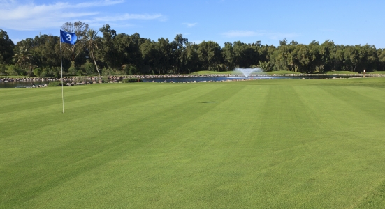 Un fairway du golf de l'Océan.