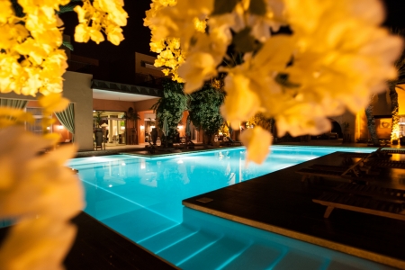 La piscine de l'hôtel le Tikida Beach.