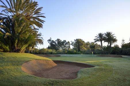 Un bunker du golf du Soleil.