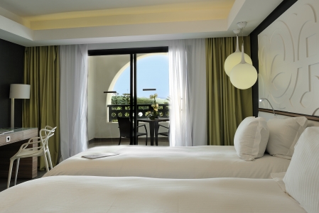 Une chambre de l'hôtel Pullman.