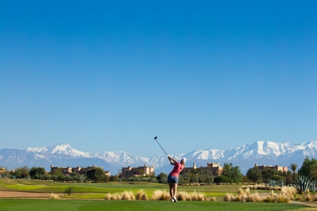 Golfeuse et Atlas sur le parcours de Samanah