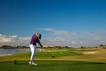 Golfeuses au drive sur le parcours de Samanah